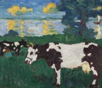 Emil Nolde, Kuhmelken (gefleckte Kühe), 1913, Foto: Volker Döhne