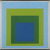 Josef Albers 
Study to Homage to the Square: Early Air, 1955
Öl auf Hartfaserplatte, 60 × 60 cm                  
Kunstmuseen Krefeld
© VG Bild-Kunst, Bonn 2019