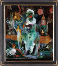 Heinrich Campendonk  
Pierrot mit Schlange, 1923  
Kunstmuseen Krefeld  
© VG-Bild-Kunst, Bonn 2019