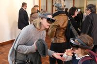 Ausst. Anders Wohnen. Entwürfe für Haus Lange Haus Esters, Krefeld, 2019  
Augmented Reality für Haus Lange, ausgeführt von Cognitas  
Photo: Dirk Rose