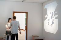 Barcamp “Wohnen 4.0”, 10.07.2019  
Ausst. Anders Wohnen, Akt 2: Mobilität, Haus Esters/Kunstmuseen Krefeld 2019  
Kooperationspartner: Institut „Moderne im Rheinland“ an der Heinrich-Heine Universität Düsseldorf  
Foto: Dirk Rose