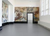 Kaiser Wilhelm Museum, 2. Ausstellungsetage 
Wandgemälde von Johann Thorn Prikker (1868-1932),   „Lebensalter“, 1923 , Foto: Volker Döhne