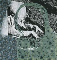 Sigmar Polke  
Im Westen nichts Neues, Himmelstoß, 2004/2005  
Dispersion auf Stoff, 200 × 190 cm  
Erworben 2006 mit Unterstützung der Kulturstiftung der Länder und der Kunststiftung NRW  
FK 111  
© VG Bild-Kunst, Bonn  
Foto: Kunstmuseen Krefeld / Volker Döhne