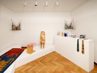 Produktive Räume. Kunst und Design aus Krefeld  
Kunstmuseen Krefeld / Haus Esters, Installationsansicht Kunstflug, 2023  
© Kunstflug, Foto: Dirk Rose / Kunstmuseen Krefeld