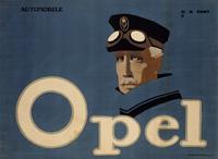 Hans Rudi Erdt  
Plakat Automobile/Opel, 1911  
Druck: Hollerbaum & Schmidt, Berlin  
Farblithographie  
Kunstmuseen Krefeld  
Foto: Dirk Rose / Kunstmuseen Krefeld
