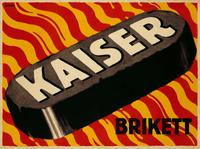 Julius Gipkens  
Plakat Kaiser Brikett, 1913  
Farblithografie  
Druck: Hollerbaum & Schmidt, Berlin  
Kunstmuseen Krefeld  
Foto: Dirk Rose / Kunstmuseen Krefeld