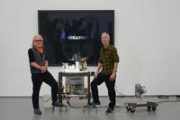 Jürgen Drescher, Reinhard Mucha, VERKAUFEN, 1981, Kunstmuseen Krefeld, Schenkung von / donation from Max Hetzler & Kasper König, Installationsansicht / installation view, KWM  
© VG Bild-Kunst, Bonn, 2024  
Foto / Photo: Dirk Rose