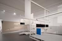 Visionary Spaces. Walter Pichler Meets Frederick Kiesler in a Display by raumlaborberlin  
Installation view with Frederick Kiesler’s City in Space at KWM, 2024. 
Collection Belvedere, Vienna. 
© 2024 Österreichische Friedrich und Lillian Kiesler-Privatstiftung, Vienna  
Photo: Dirk Rose