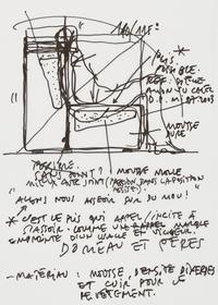 Martin Szekely, 2003  
Sketch with notes  
29,7 × 21 cm  
Collection Kunstmuseen Krefeld  
© Martin Szekely