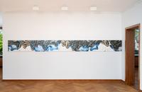 Teilweise möbliert, exzellente Aussicht
Ausstellungsansicht mit David Reed
Haus Lange, Kunstmuseen Krefeld 2025 
Sammlung Kunstmuseen Krefeld
© VG Bild-Kunst, Bonn, 2025
Foto: Dirk Rose