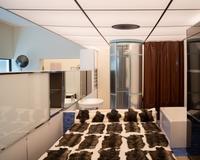 Charlotte Perriand. L’Art d’habiter / The Art of Dwelling  
Installation view at Kaiser Wilhelm Museum  
Cassina reconstruction of the Salon d'Automne, 1929  
© FLC, VG Bild-Kunst, Bonn, 2025  
© VG Bild-Kunst, Bonn, 2025  
Photo: Dirk Rose