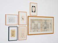 Kunstmuseen Krefeld, Kaiser Wilhelm Museum 2022 © Foto: Dirk Rose  
Sammlungssatellit #8, Shannon Bool trifft Otto Eckmann. Alles was jetzt entsteht ist der Stil unserer Zeit (Installationsansicht, Otto Eckmann, Entwürfe und Zeichnungen, um 1900)  
Kunstmuseen Krefeld, Kaiser Wilhelm Museum 2022 © Foto: Dirk Rose