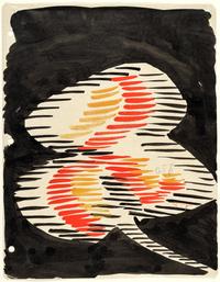 Sonia Delaunay, Stoffentwurf 857/250, 1928, Kunstmuseen Krefeld, © Pracusa S.A.