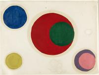 Sonia Delaunay, Farbstudie, undatiert  
© Kunstmuseen Krefeld  
© Pracusa S.A.