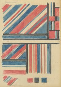 Sonia Delaunay, Textilentwurf, 1929-1933, Privatsammlung, Schweiz  
© Pracusa S.A.